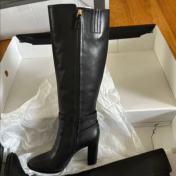 Lauren Ralph Lauren Black Over the Knee Boots - Picture 4 of 5